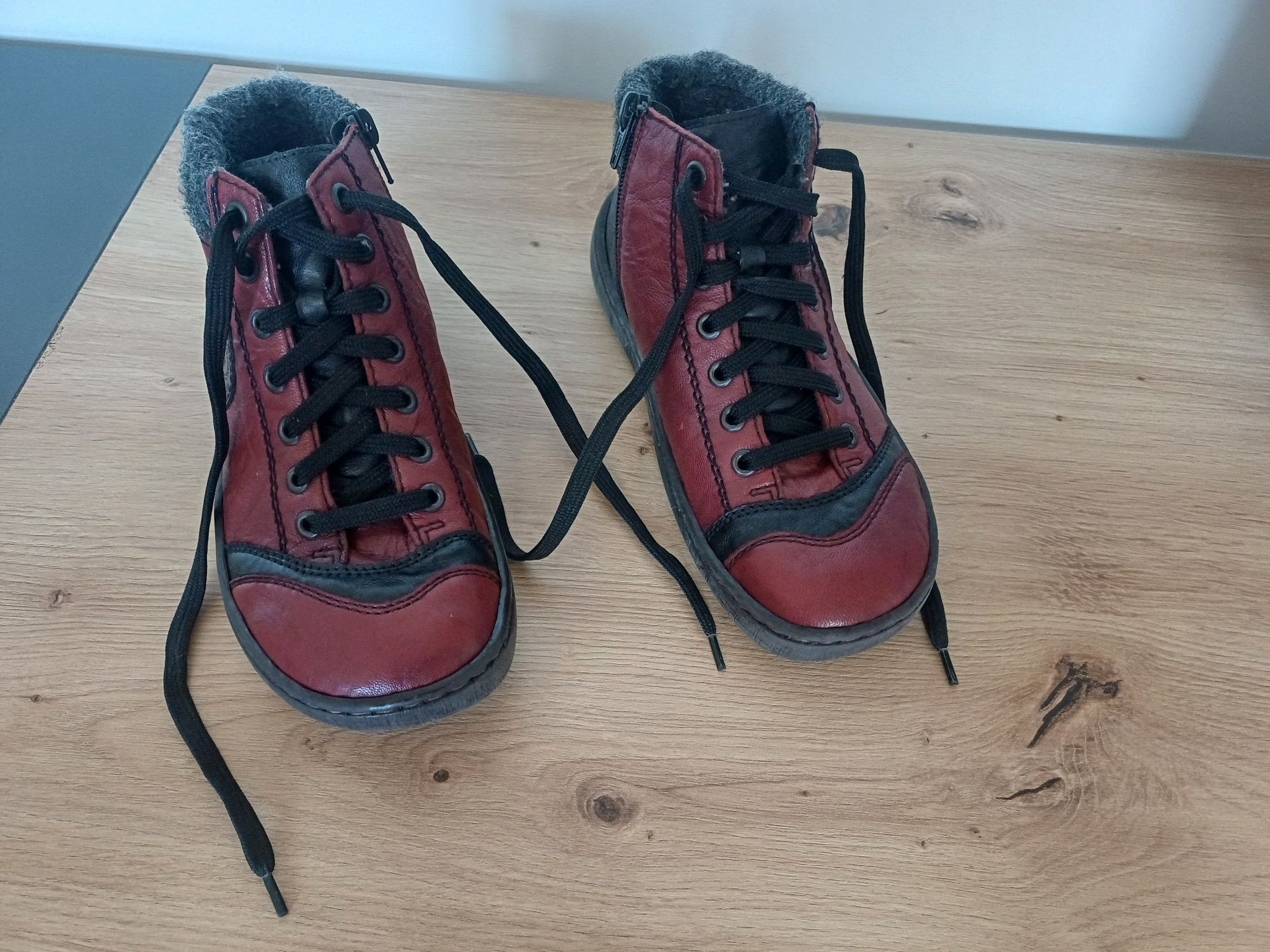 Buty Rieker rozmiar 36 / 37 botki zimowe ocieplane trapery kozaki dams