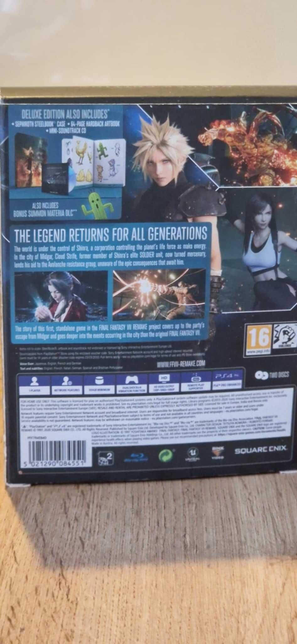 Final Fantasy VII Remake - Deluxe Edition PS4