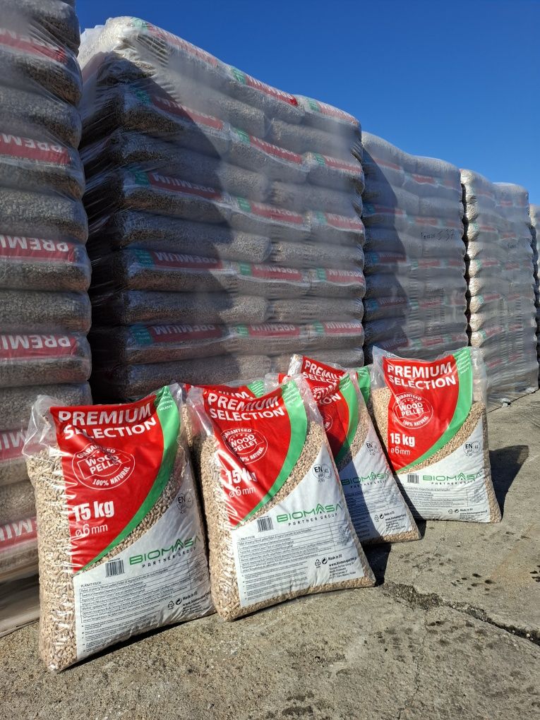 Pellet Premium Biomasa 6mm certyfikowany ENplus A1