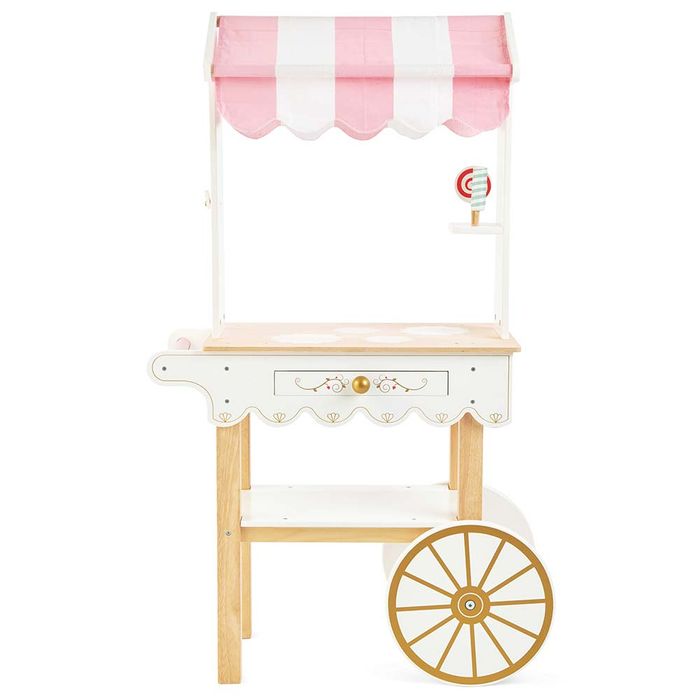 Drewniany wózek na herbatę dla dzieci, sklep, słodki stół, Le Toy Van