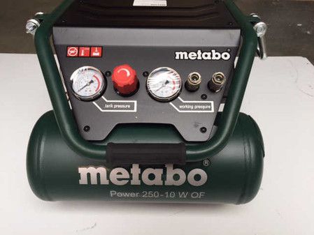 Безмаслянный компрессор Metabo power 250-10 W OF (601544000)