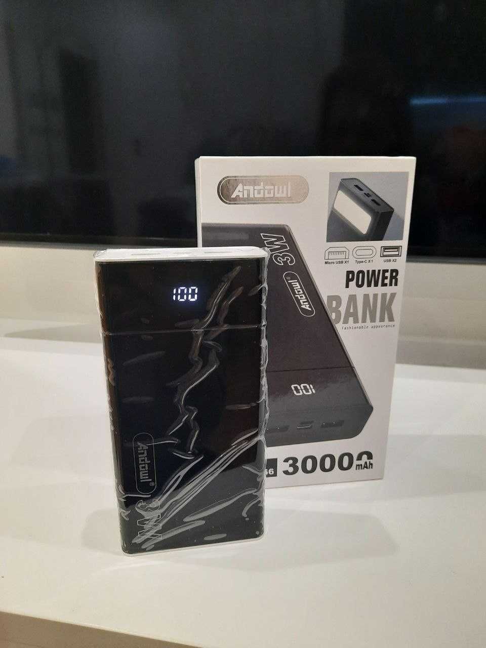 Power bank Andowl, павербанк 10000 мАг 20000 мАг 30000 мАг