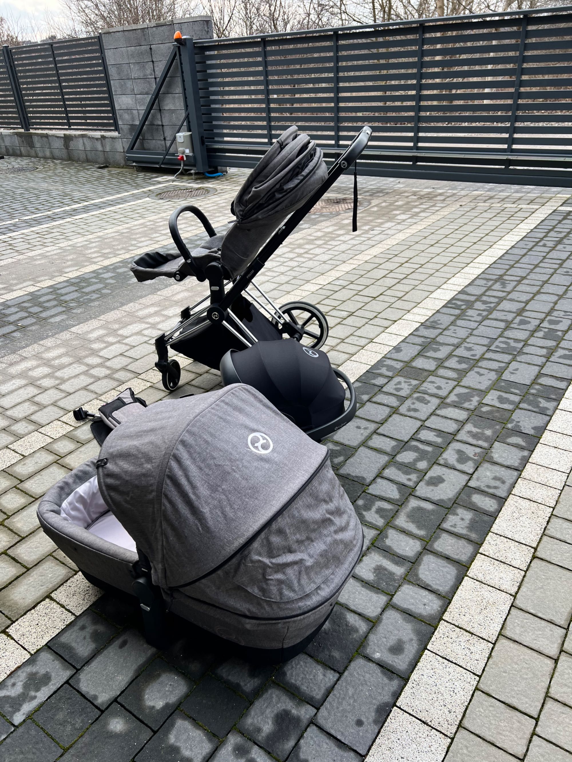 Cybex Priam Manhattan Grey Chrome Black komplet