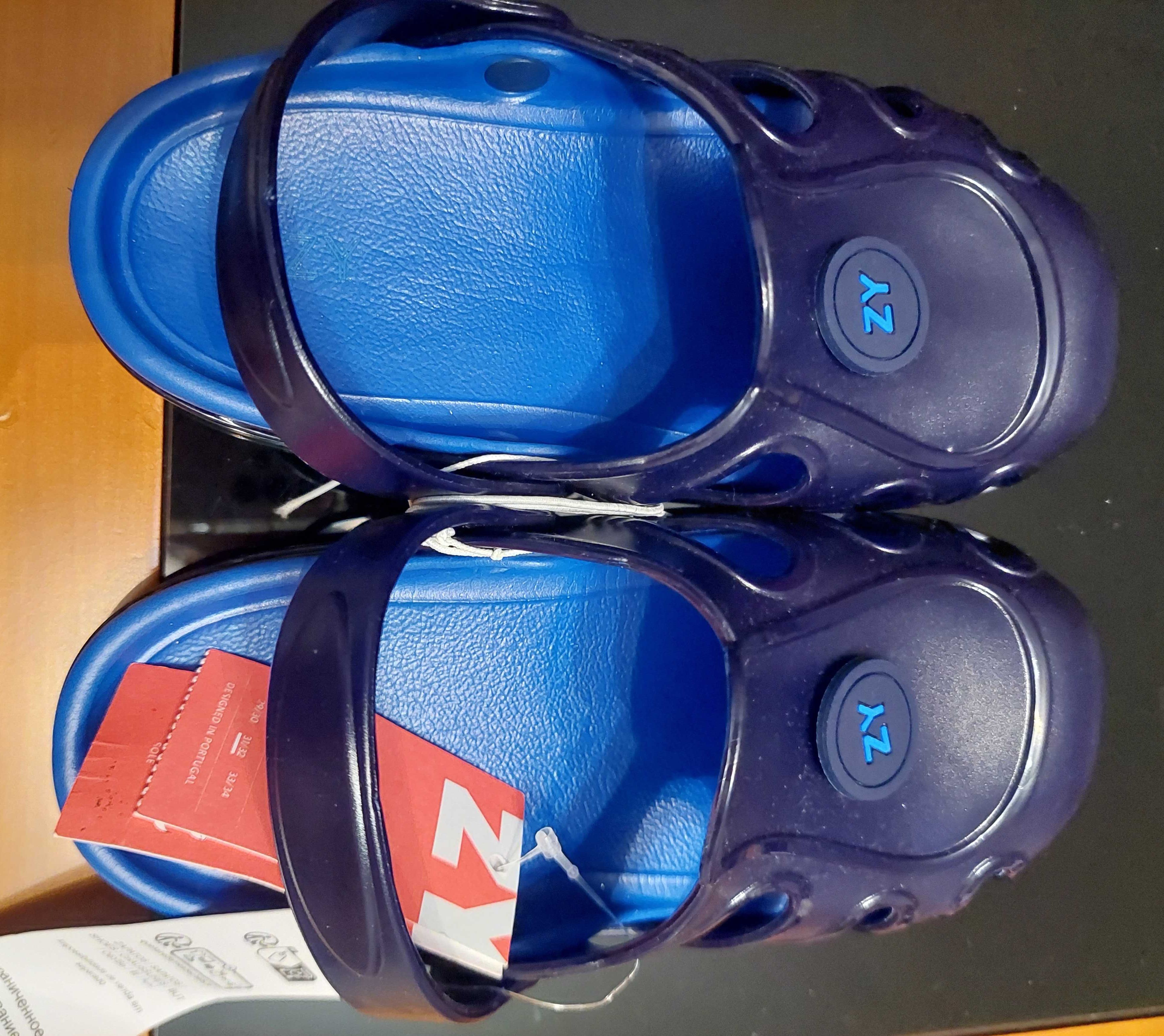 Clogs Zippy – Azul Escuro (Menino), 31-32, novos