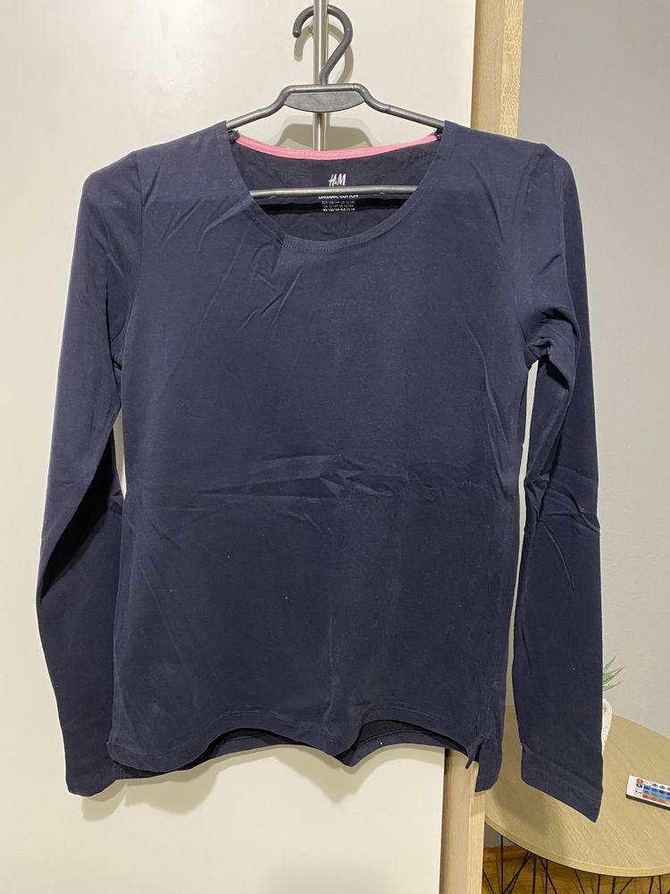Koszulka bawełniana z długim rękawem, H&M, r. 164