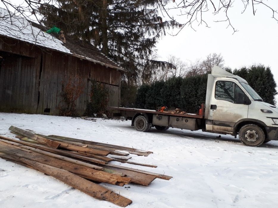 Skup desek starego drewna stodoła rozbiórka