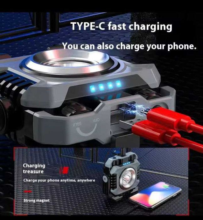 Портативный светодиодный фонарь KXK -786