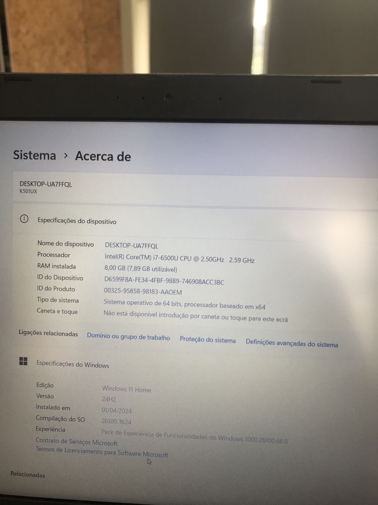 Portatil Asus i7 6500 Gtx950m