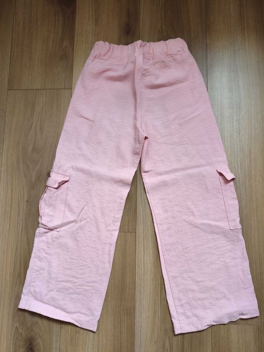 Літні широки брюки, штани палаццо карго р. 134-140