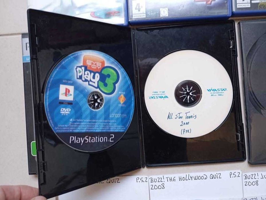 Caixas jogos ps2, demos e backups