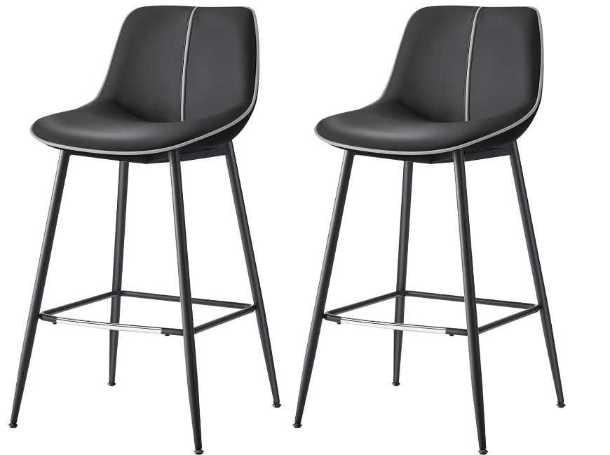 Krzesła barowe/hokery Songmics czarne 99 cm - 2szt