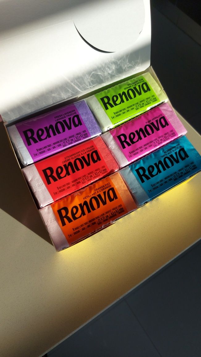 Lenços de papel coloridos e aromatizados Renova