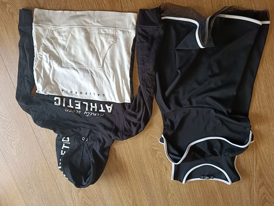 Kurtka, bluza, legginsy H&M, Sinsay, Terranova, 140-146 , 7 szt