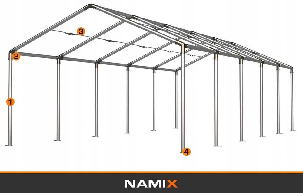 Namiot COMFORT 6x10 imprezowy handlowy altana PVC 560g/m2