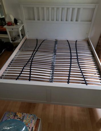 Łóżko Ikea Hemnes Białe 180x200 komplet z materacem