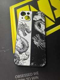 Чехол с драконами в японском стиле для iPhone 13