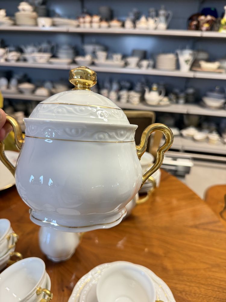 Kehschezer bavaria Serwis porcelanowy herbata trio środek stołu 1421