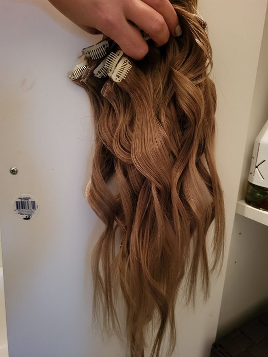 Naturalne włosy clip in 45 cm