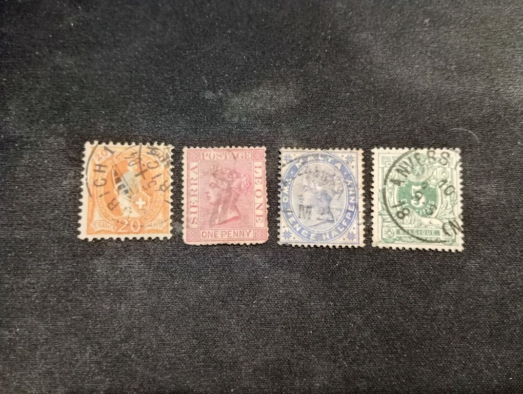 Stare znaczki z XIX wieku