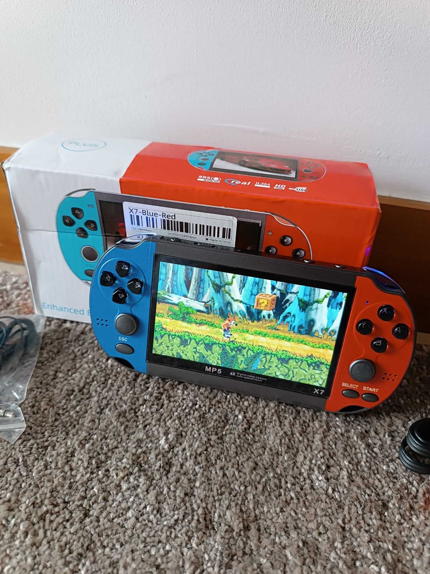 Consola Portátil X7 / Ecrã 4.3 / 8GB / 1000 Jogos /Ligação TV