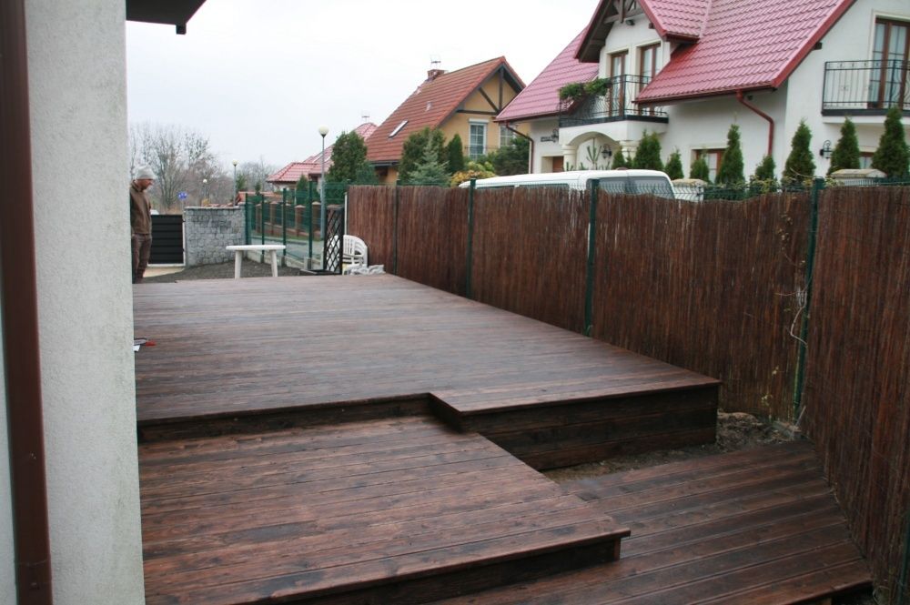 Deska tarasowa - modrzew 28mm gladka, ryfel, producent - 5 % rabatu
