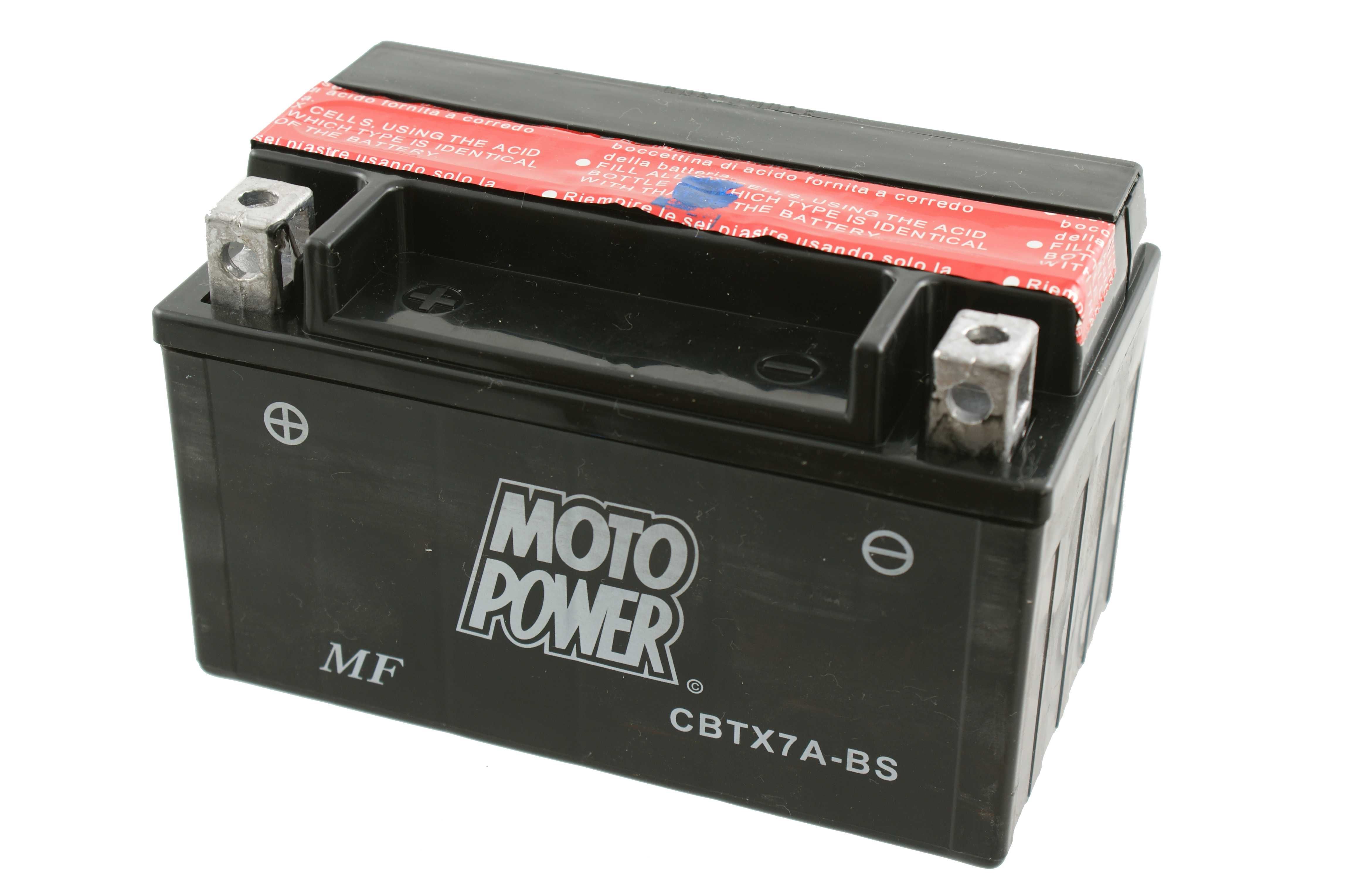 Akumulator Moto Power CBTX7A-BS FTX7A-BS YTX7A-BS 7Ah AGM