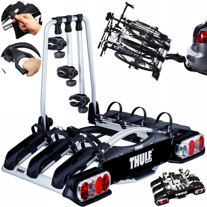 Bagażnik rowerowy na hak na 3 rowery Thule EuroWay G2 922 13pin - Warszawa