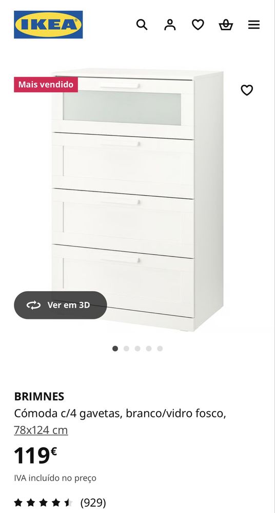 Cómoda BRIMNES (ikea)