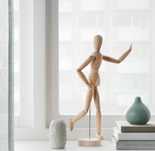 Boneco manequim ikea Gestalta natural cru