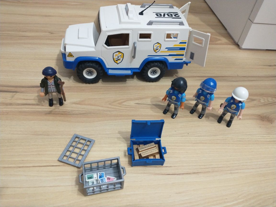 Playmobil konwój z pieniędzmi policja