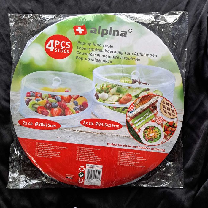 Osłonki na jedzenie Alpina- zestaw 4 szt