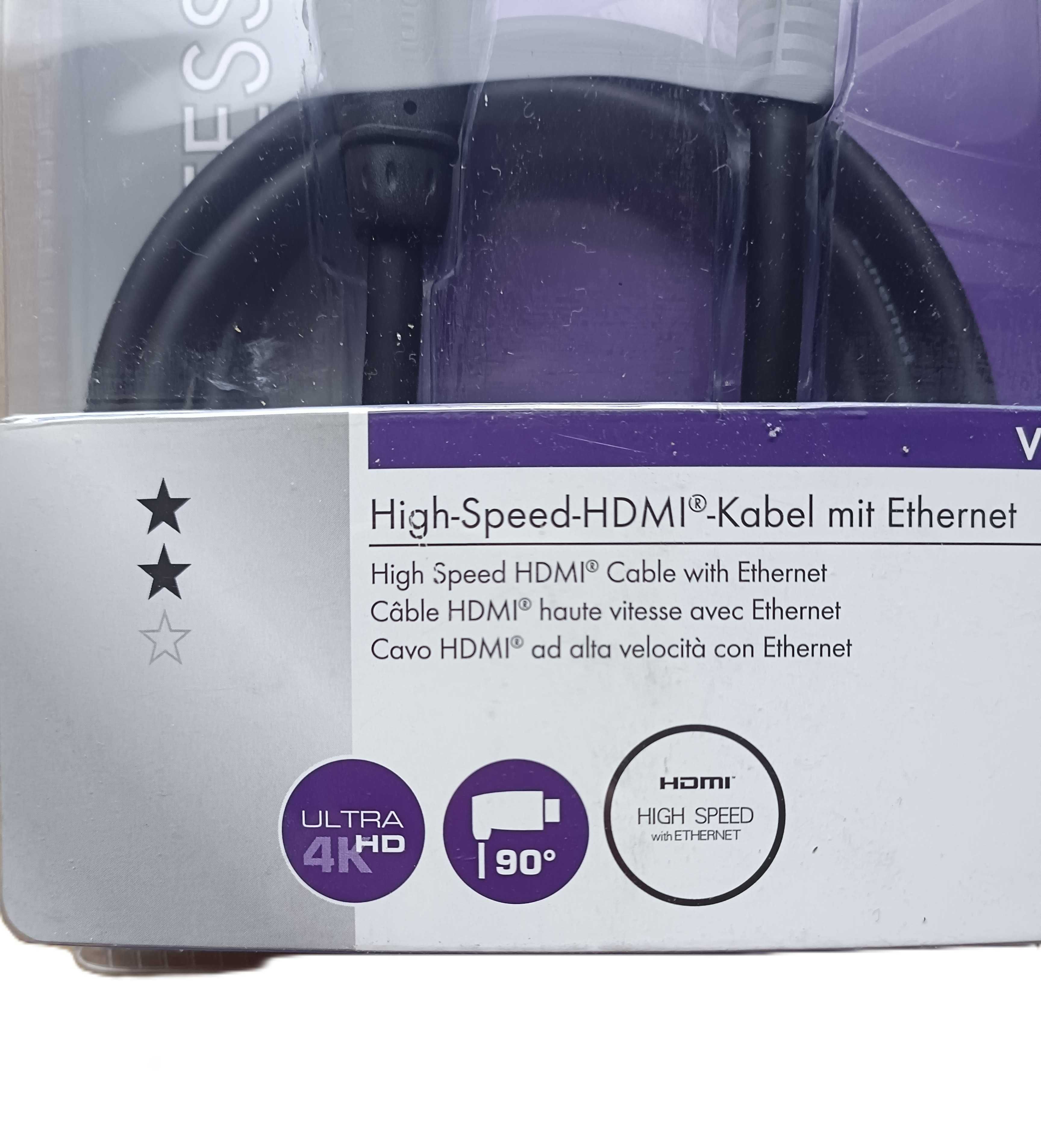Kabel HDMI Schwaiger HDM1 Kątowy 90 - 4 K Ultra HD 1,5 m