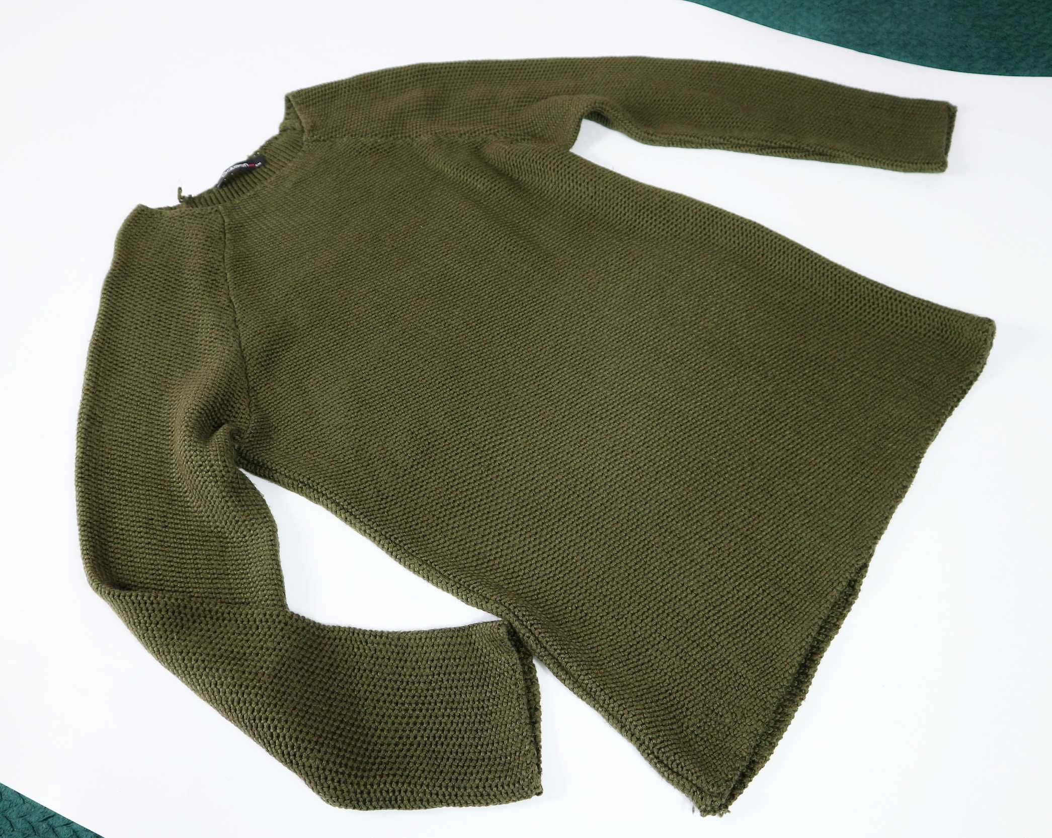 SATEEN | sweterek khaki S/M