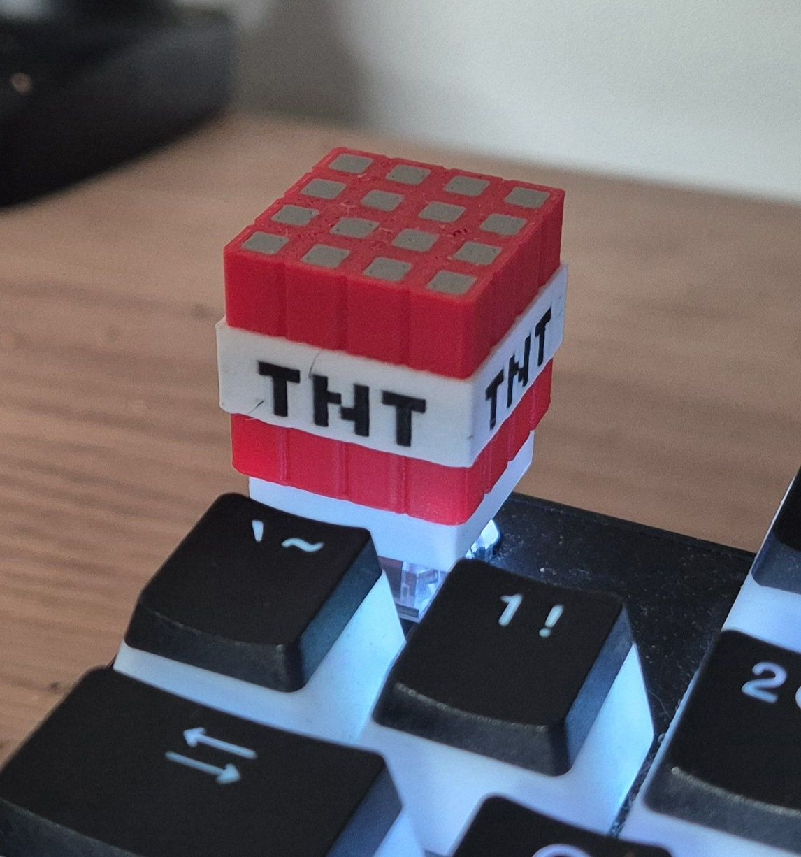 1x przycisk do klawiatury minecraft tnt duży  klawiatura custom keycap