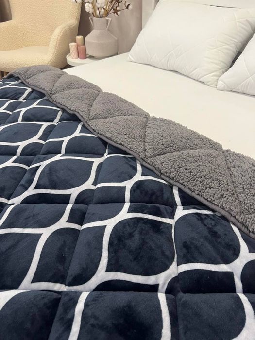 Бестселер сезону! ХУТРЯНА КОВДРА тепла зимова зимнее одеяло на овчине