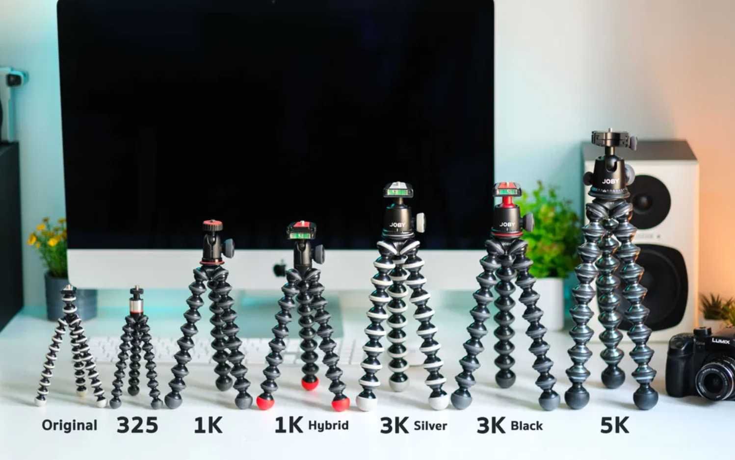 Гнучкий штатив Joby GorillaPod 1K Hybrid (3k, 5k) для GoPro, телефонів