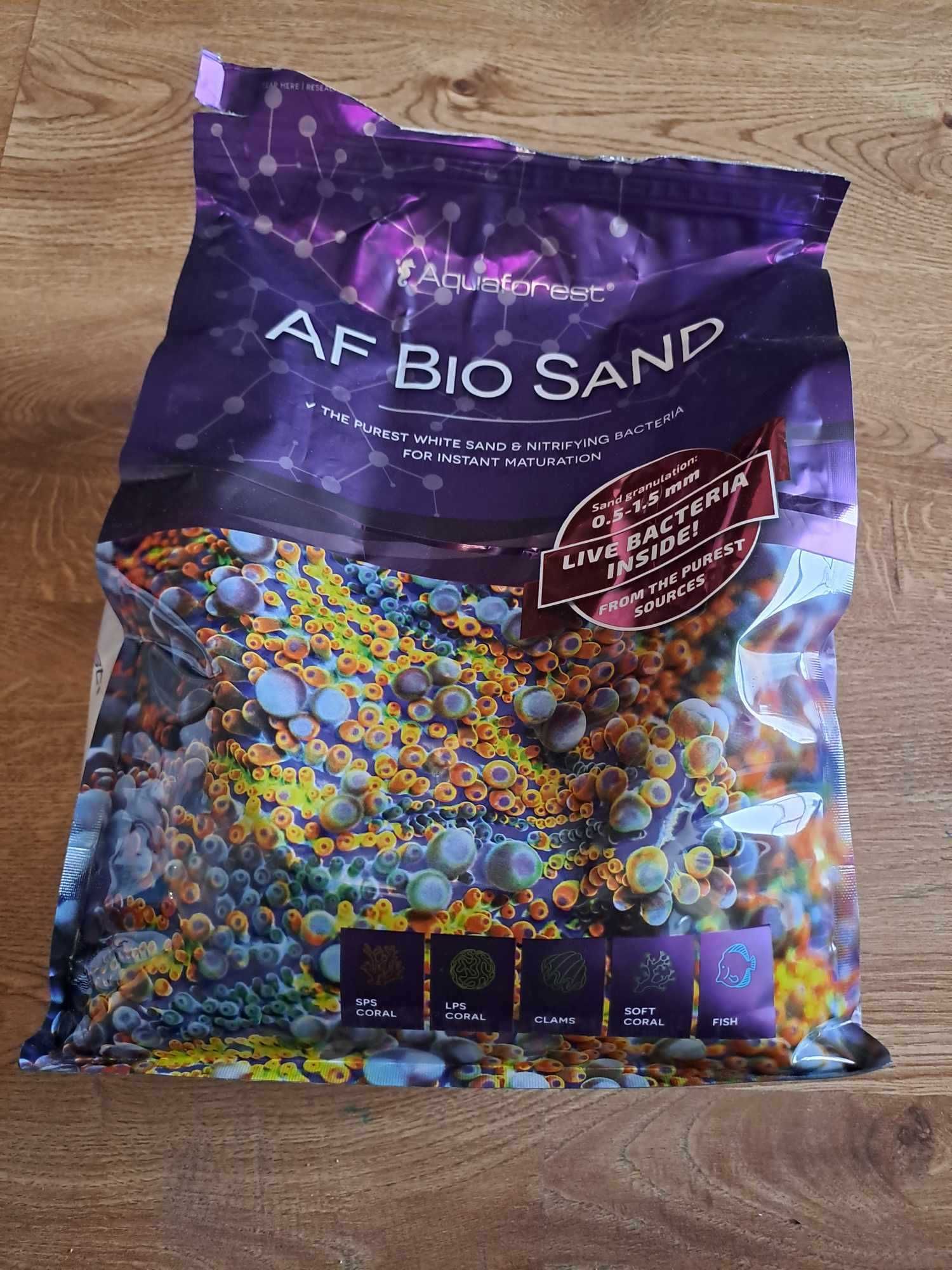 AF biosand żywy piasek do akwarium morskiego