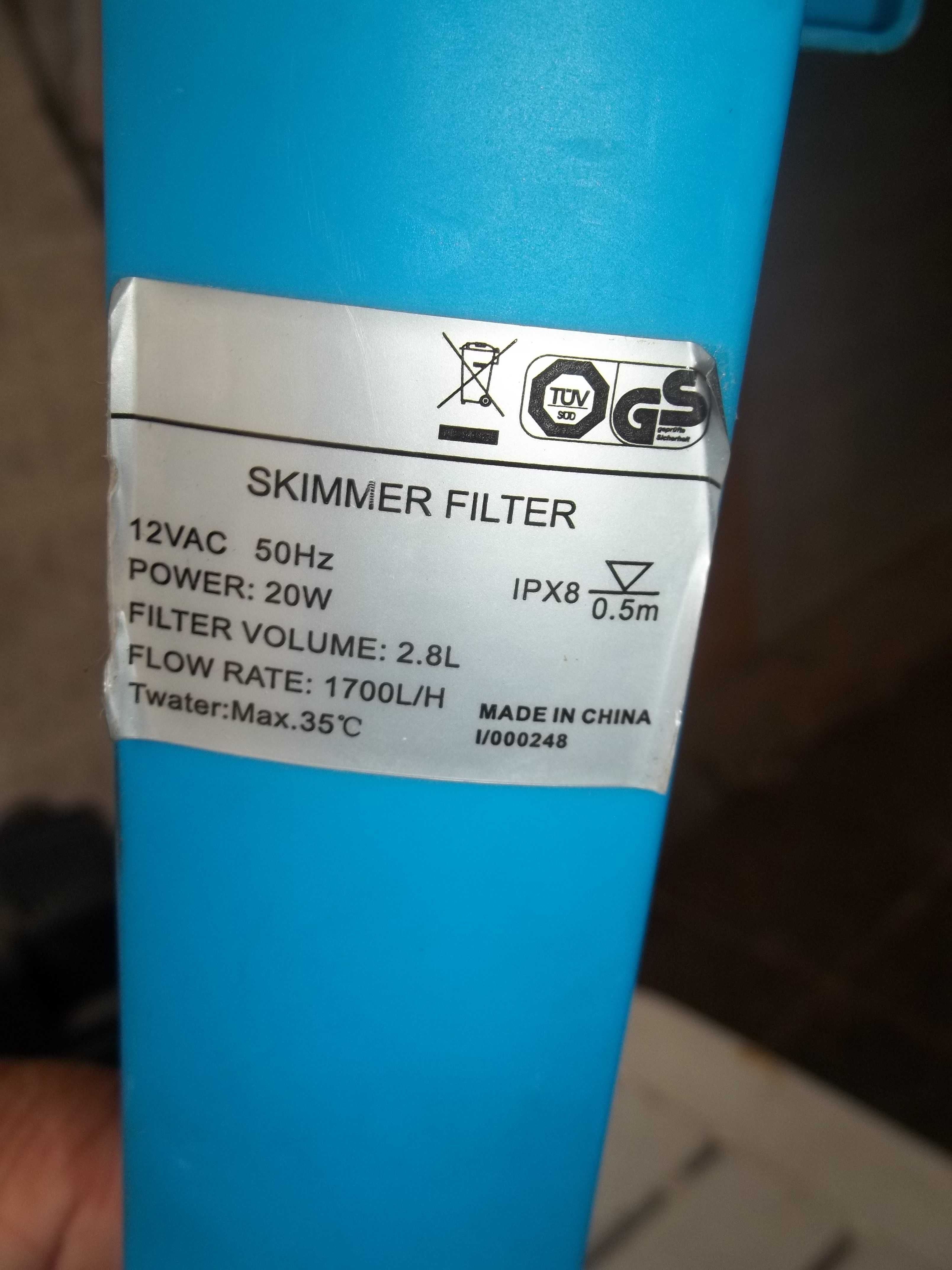 Skimmer filter basenowy