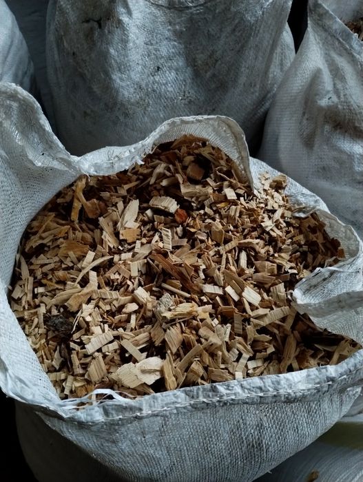 Zrębka sucha workowana dobra frakcja zamiennik pelletu