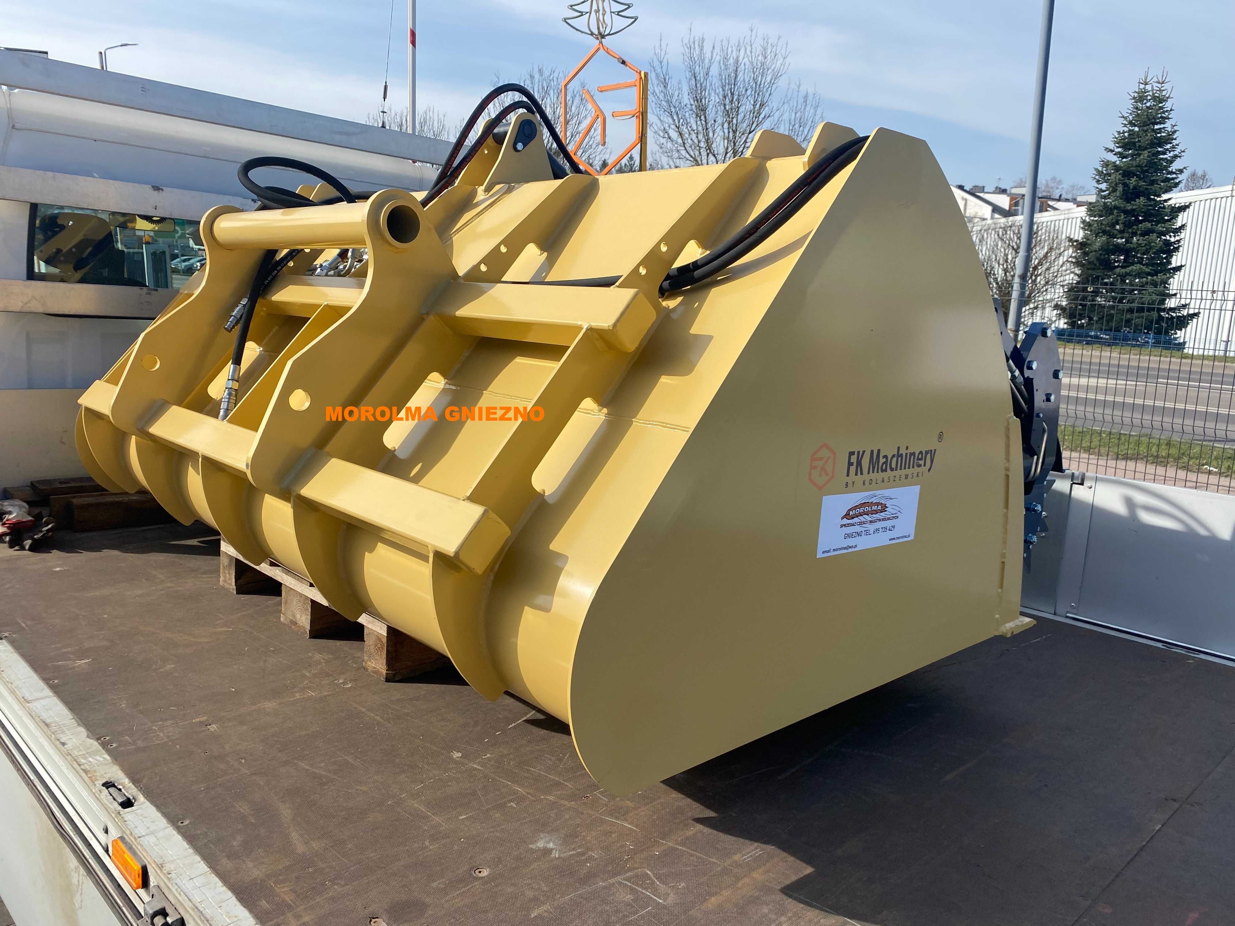 Łyżka do zadawania pasz z frezem hydraulicznym i nożami FK MACHINERY