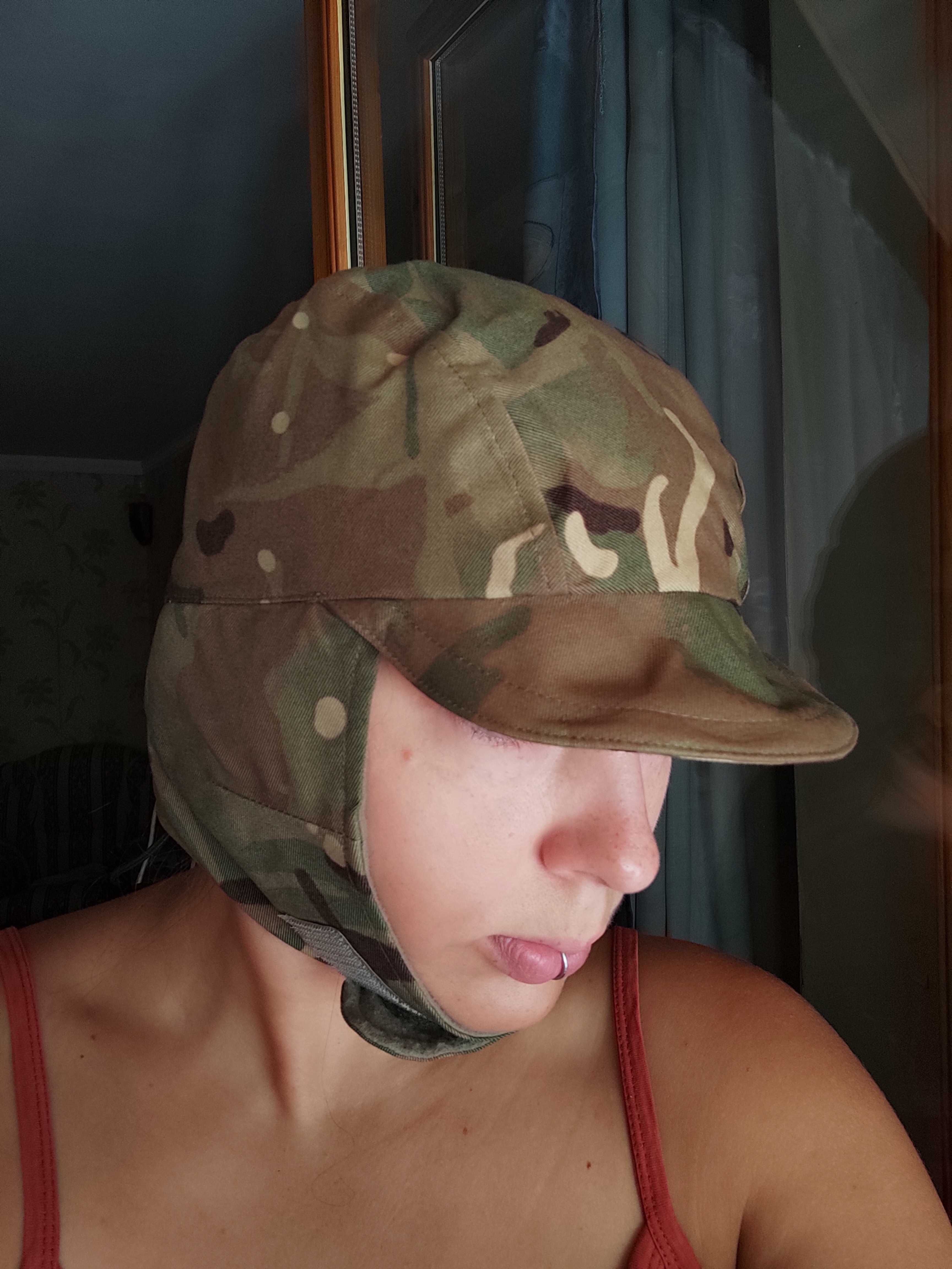 Армейская кепка-ушанка MTP с флисовой подкладкой