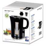 Czajnik bezprzewodowy EMERIO WK-125130, 2200 W, 1.7 l, czarny