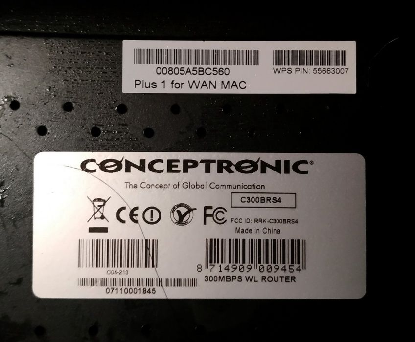Conceptronic C300BRS4 Router64286300760323123