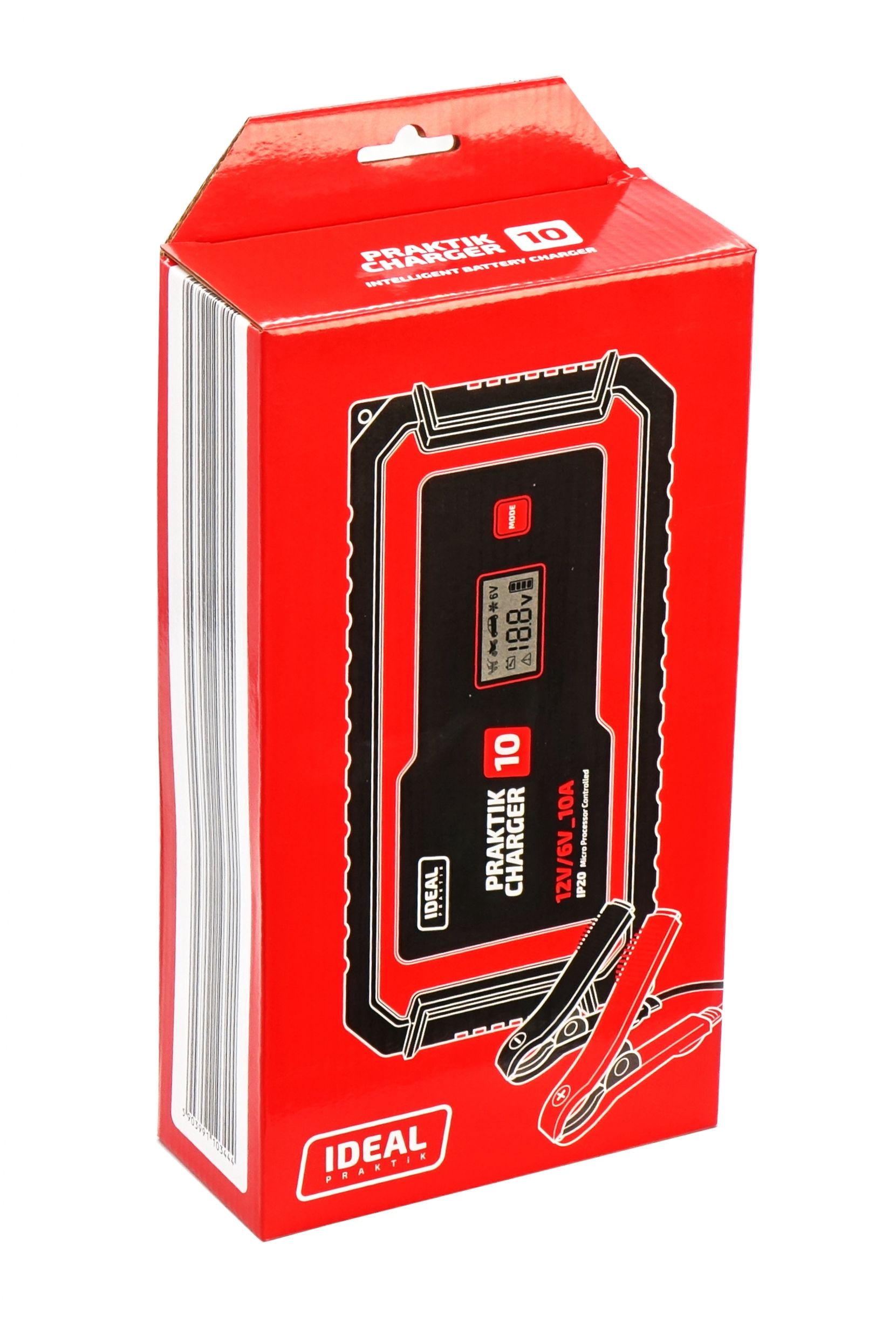 prostownik ideal praktik charger 10 lcd 6/12v automatyczny gel WET AGM