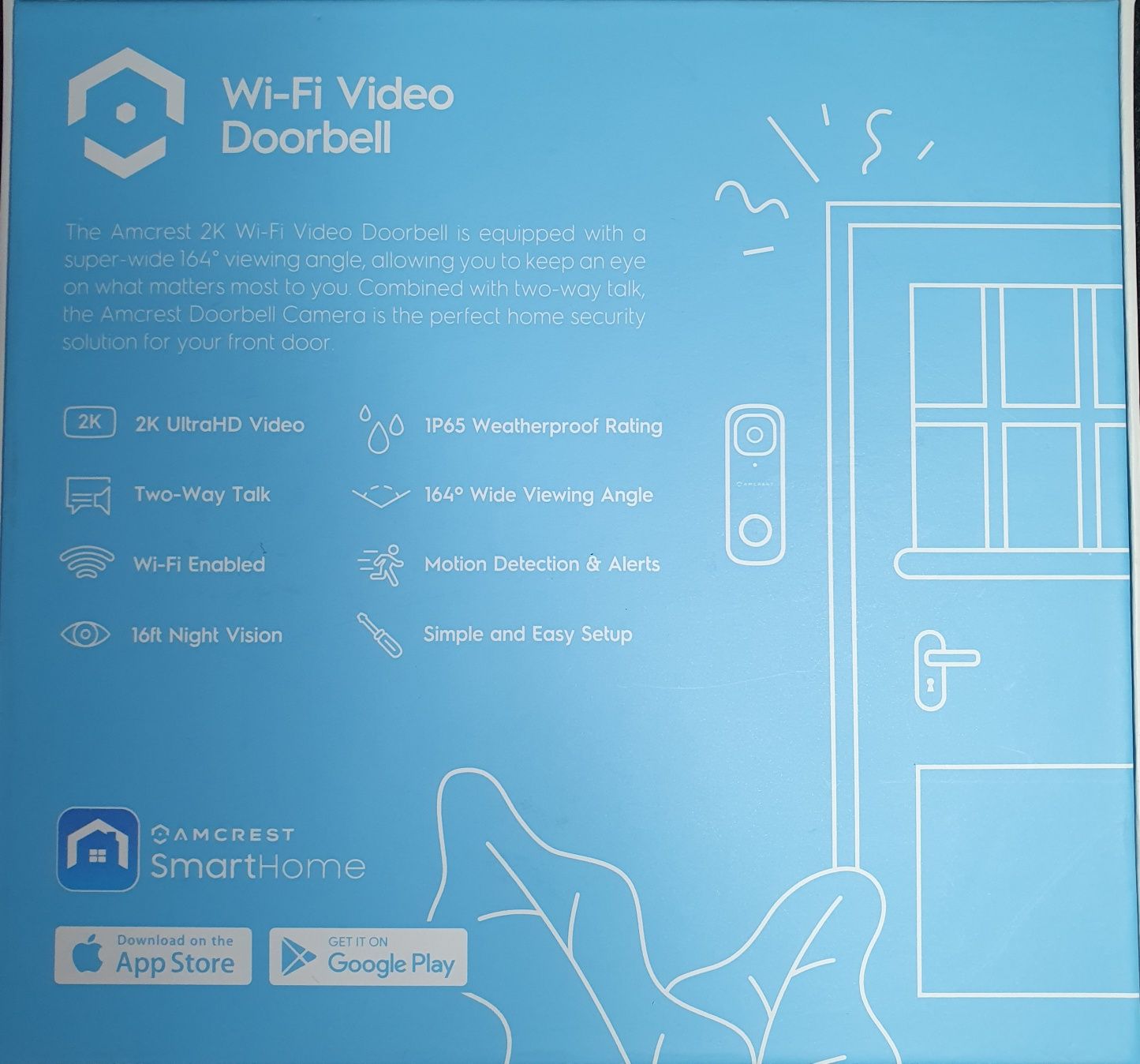 Amcrest video doorbell AD410 wifi 5