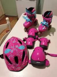 Conjunto de patins de menina