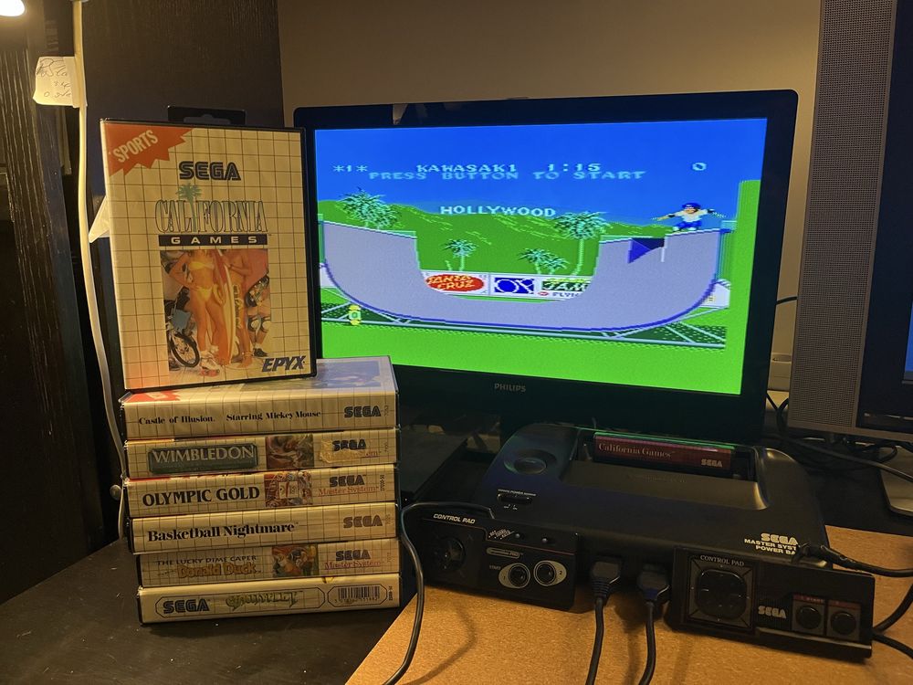 Sega Master System II BOX + zestaw gier