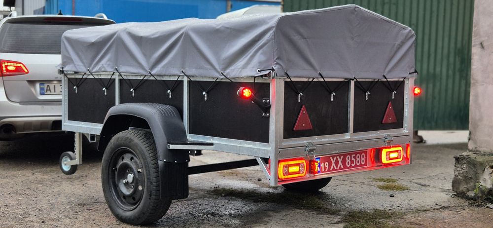 Прицеп оцинкваний 2.2*1.3*0.4 м фанера