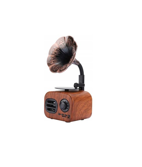 ZESTAW Odtwarzacz radiowy RETRO  w kształcie gramofonu BLUETOOTH sd