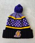 Los Angeles Lakers czapka zimowa z pomponem NBA Mitchell & Ness n zimę